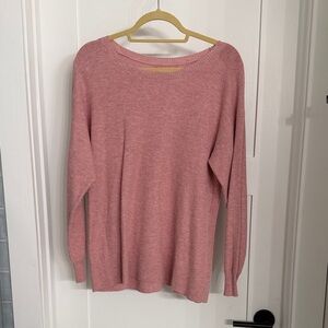 American Eagle Outfitters Pink Crew Neck Sweater